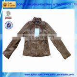 773# Stock Cheap Women's pu Leather Jacket thumbnail-1