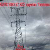 MEGATRO 500KV 5C1 SZC2 Suspension Transmission Tower thumbnail-3