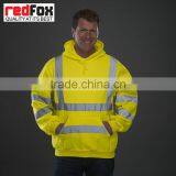 High Visibility Reflective Safety Custom Fleece Hoodie thumbnail-2