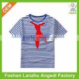 Custom Fty Summer Range High Quality Kids Strips Single Jersey S/s Sailor Style Navy t Shirt Fast Delivery thumbnail-1