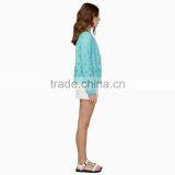 HAODUOYI Women Zip Front Lace Embroidery Jacket Base Ball Style Sport Blazer thumbnail-3