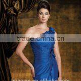 Formal Full Length One Shoulder Beaded Mother of the Bride Satin Suits thumbnail-2