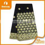 2015 Champagne Lace Wedding Dresses Latest Fashion Bestway Textile African Raw Silk George Fabric thumbnail-6