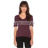 Cheap Promotional Bulk Plain V-neck Create Your Own t Shirt thumbnail-3