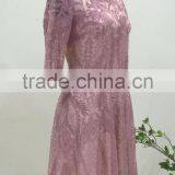 2017 New Design Casual Style Crochet Lace Midi Lady Dress thumbnail-2