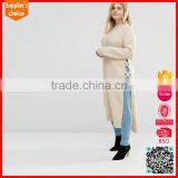 Latest Design Long Sleeves Loose Pullover Plus Size Sweater for Ladies thumbnail-2