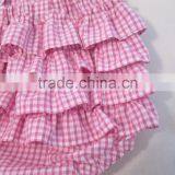 Wholesale Newborn Baby Clothes Toddler Cotton Gingham Design Bodysuit Baby Girls Sleeveless Romper thumbnail-3