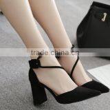 Zm50080b 2017 Europe Chunky High Heel Shoes New Style Ladies Sandals Shoes thumbnail-1