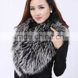 2016 New Faux Fur Collar Fox Fur Scarves Imitation Raccoon Fur Scarves Wool Shawl Winter Woman thumbnail-5