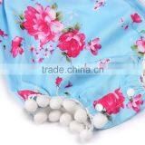 S33624W 2017 Flower Green Lovely Newborn Kids Baby Girls Jumpsuit Romper thumbnail-5