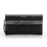 High Quality Women Leather Long Wallet Fashion Pure Color Clutch Bag Women thumbnail-4