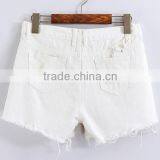 EY0614P Hot Sale New Arrival Korean Style Sexy With Holes Design Mini Women Jeans Denim Shorts thumbnail-2