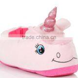 Walson Womens Novelty 3D Character Plush Unicorn Slippers Ladies thumbnail-2