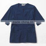 Half Sleeve Housekeeping Zip Front UniformTunic Work Shirt With Four Pockets thumbnail-4