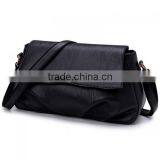 PU Leather Shoulder Bag Polyester Solid Long Handle Strap Shoulder Bag for Girls thumbnail-1