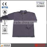 FR Long Sleeves Polo Shirt Flame Resistant Clothing for Certificate EN11612 thumbnail-1