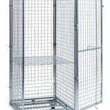 Foldable Nesting Wheel Logistics Cart Storage Wire Mesh Cage Containers