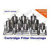 Carbon Steel Industrial Cartridge Filters / Liquid Filtration Systems CE ISO9001