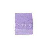 Custom Accepted Recycled Cardboard Gift Box Elegant Small Purple Jewelry Box thumbnail-1