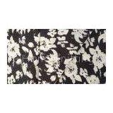Cotton Plain Dyed Interlock Double Knit Fabric Garment Textile With Flower Partterned