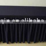 100%polyester Jersey Stretch Box Pleat Table Skirting Wedding Table Skirt Banquet Table Skirt