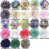 Hot spot in foreign trade in Europe and America old printed chiffon flower child headband headband hair ornaments ring DIY