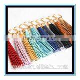 Fashion Women Multiple Colors Leather Tassel Keychain