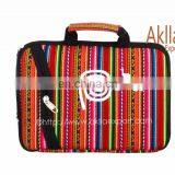 Peruvian Handmade Tablet Case Holder of Aguayo Fabric Blanket 8" Inches thumbnail-4