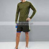 Dry Quick Olive Slim Fit Custom Compression Tops