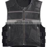 Leather Motorcycle Vest, Leather Waistcoat, Leather Motorbike Wears thumbnail-1