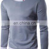 OEM Service Men's Hedging Sweater Long Sleeves Leisure Round Neck Solid Sweatshirt thumbnail-1