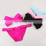 Swimwear Brazilian Bikini Big Bow Bandeau Beach Wear Halter Swimsuit Push Up Bathing Suit thumbnail-4