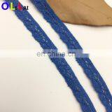 OLCT453 1.0cm Fashion Blue Cotton Crochet Guipure Tillle Lace Trimming for Ladies thumbnail-1