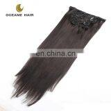 Factory Price Fashional Virgin Dark Brown Bohemian Remy Clip in Human Hair Extension thumbnail-5