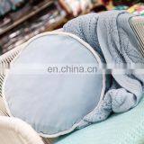 High Quality Light Blue Round Plush Decoration Cushion Round Cake Stuffed Chair Pad Car Seat Cushion thumbnail-5