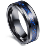 Colored Silver Foil Tungsten Gold Ring thumbnail-2