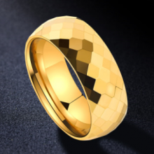 Обручальное кольцо для мужчин из золота и вольфрама thumbnail-1