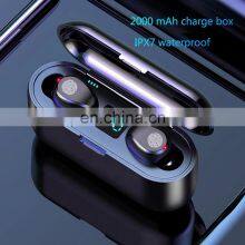 LED Display Headphone F9 TWS BT 5.0 Wireless Earbuds Earphone Auto Connect Sports Game Headset With Power Bank Charging Box I7s thumbnail-3