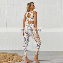 High Quality Wholesale Yoga Set Fitness Outfit Women Sets Yoga Set Clothes Active Wear Sexy Sport Fitness Clothing thumbnail-2