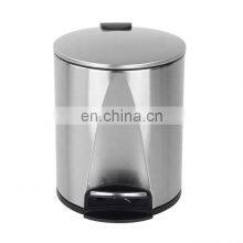 New Designed Round Metal 5L 12L Foot Pedal Bin thumbnail-5