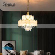 High Quality Indoor Decoration Fixtures Living Room Dining Room Glass Chandelier Pendant Light thumbnail-4