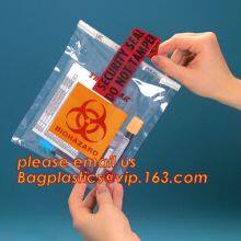 Biohazard Specimen Bags,Zip Specimen Transport Bag, Tear Off Pouch Bags, Attached Document Pouch. Printed Transport Bags thumbnail-2