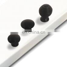 Black Cabinet Handles Solid Drawer Knobs Kitchen Cupboard Door Metal Pulls Furniture Handle & Knob