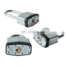 Hardened Steel Shackle Brass Cylinder Long Shackle Lock With Keys Laminated Padlock thumbnail-2