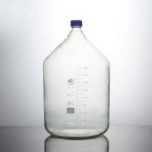 High borosilicate Reagent bottles white brown color