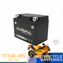 12V 4ah Gtz5s Ytx4l-BS AGM Factory Activated Sealed Maintenance Free Motorcycle Battery thumbnail-1