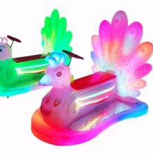 Lebaoyao Remote Control Double-seater Glow-in-the-dark Square Amusement Equipment, Children's Electric Ride-on for Outdoor Street Vending thumbnail-5