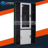 China Classic File Cabinet Black Body And White Door Filing Cupboard/sliding Door Steel Cabinet WIith Key Lock thumbnail-1