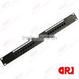Cat5e UTP 16 Port Patch Panel Unloaded Keystone China Supplier