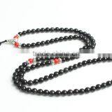 8mm Black Obsidian and Cinnabar 108 Mala Beads Buddhist Prayer Beads thumbnail-5